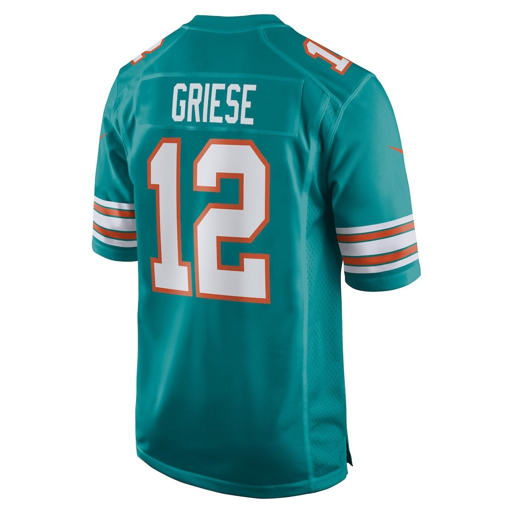 American Football Jersey | M.Dolphins #12 Bob Griese Aqua Retired Player - image 1