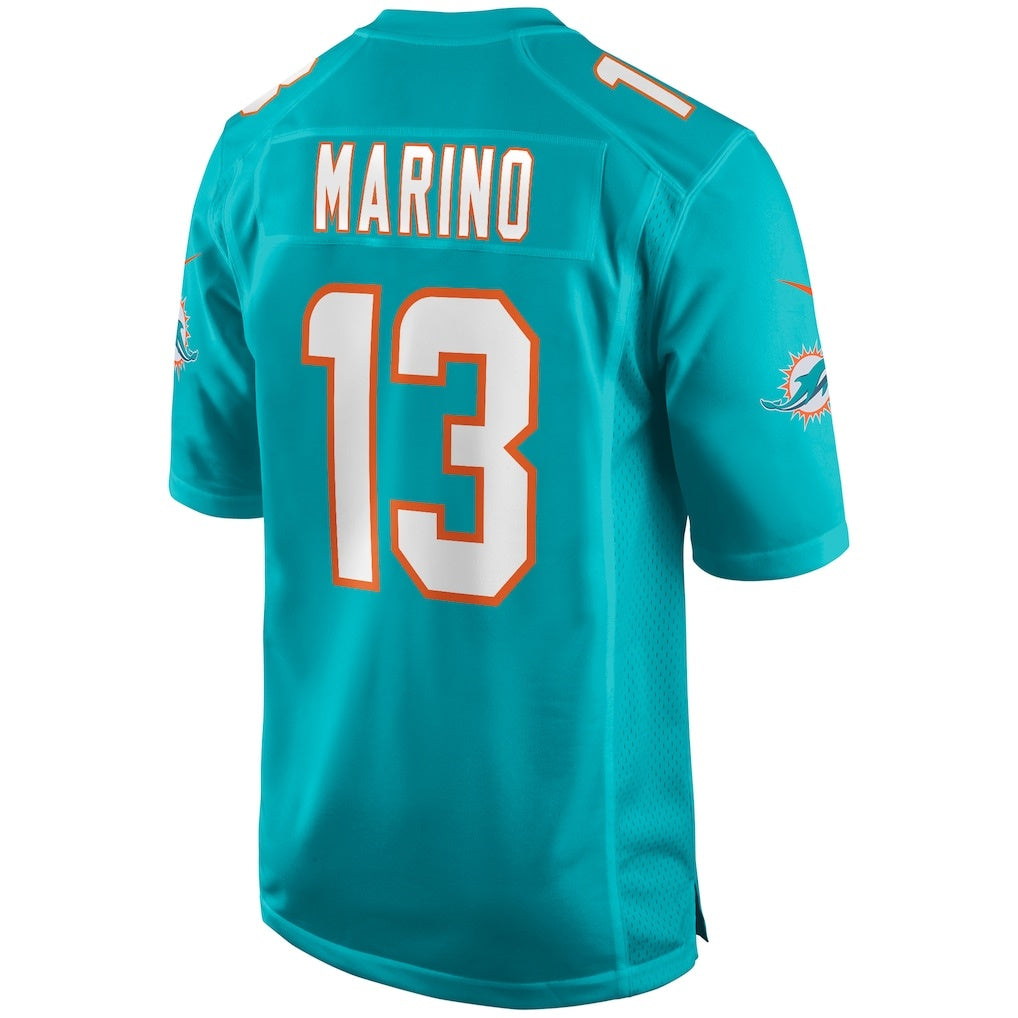 American Football Jersey | M.Dolphins #13 Dan Marino Aqua Game Retired Player - image 1