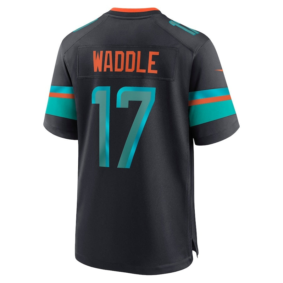 American Football Jersey | M.Dolphins #17 Jaylen Waddle 2025 Rivalries Collection Game Jersey - Pitch Blue - image 1