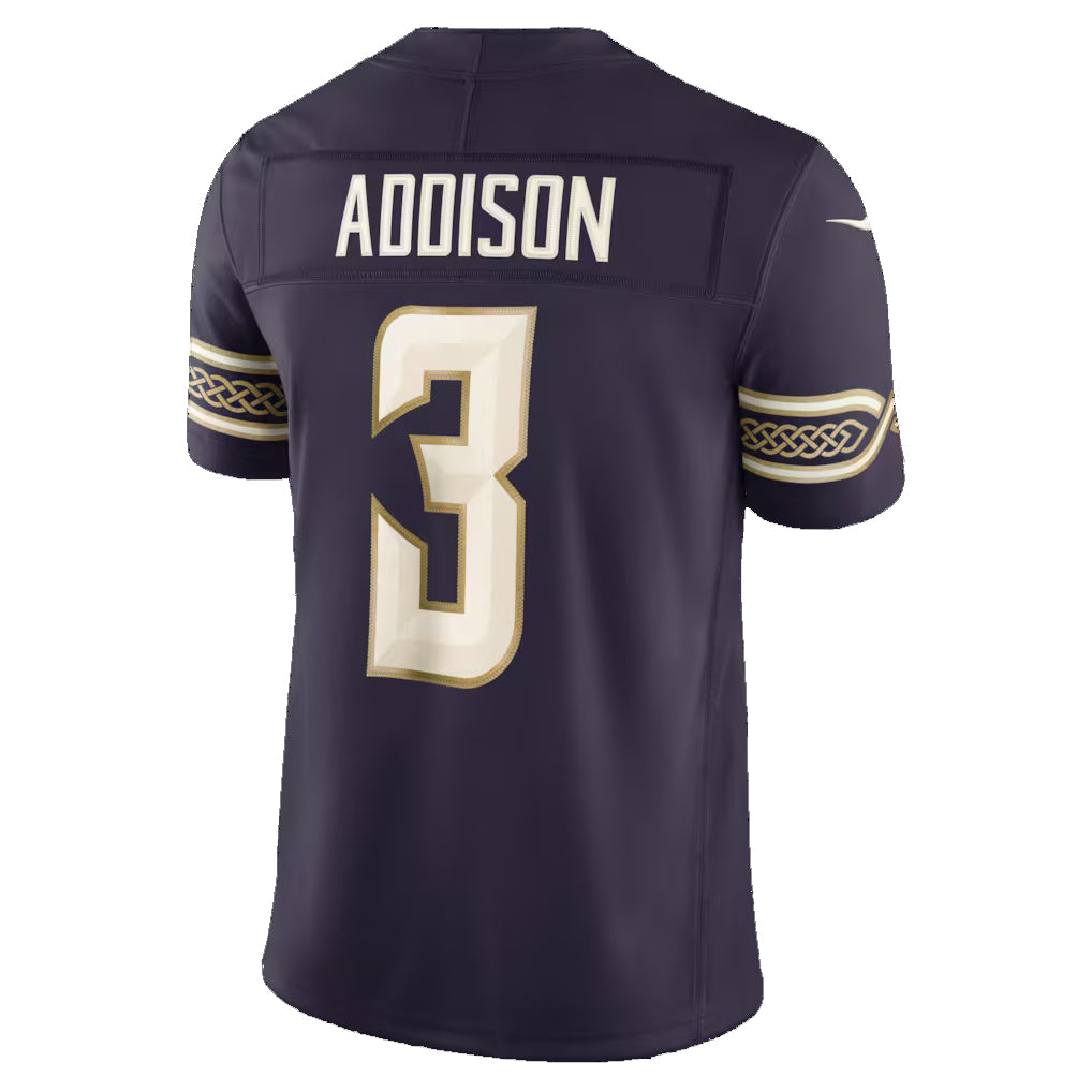 American Football Jersey | MN.Vikings #3 Jordan Addison Purple 2026 Rivalries Collection Limited Football Stitched Jersey - image 1