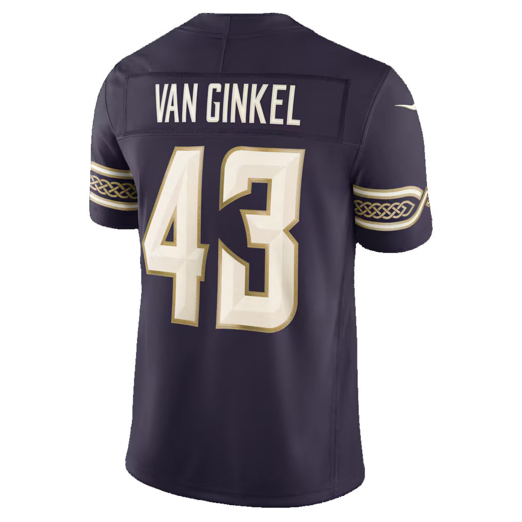 American Football Jersey | MN.Vikings #43 Andrew Van Ginkel Purple 2026 Rivalries Collection Limited Football Stitched Jersey - image 1
