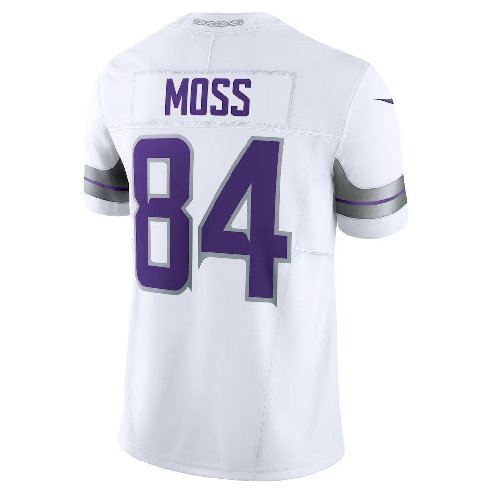 American Football Jersey | MN.Vikings #84 Randy Moss White Alternate Vapor F.U.S.E. Retired Player Limited Jersey - image 1