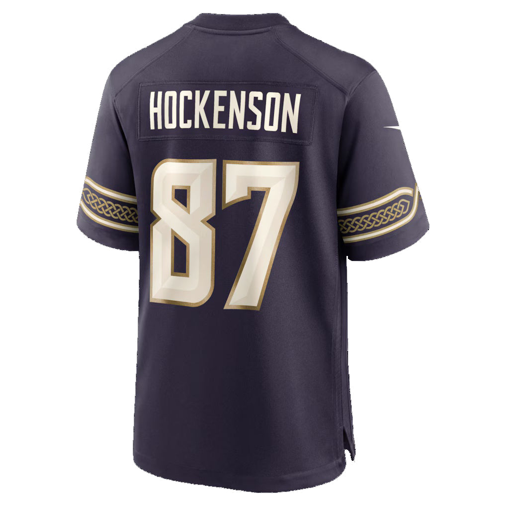 American Football Jersey | MN.Vikings #87 T.J. Hockenson Purple 2026 Rivalries Collection Game Football Stitched Jersey - image 1
