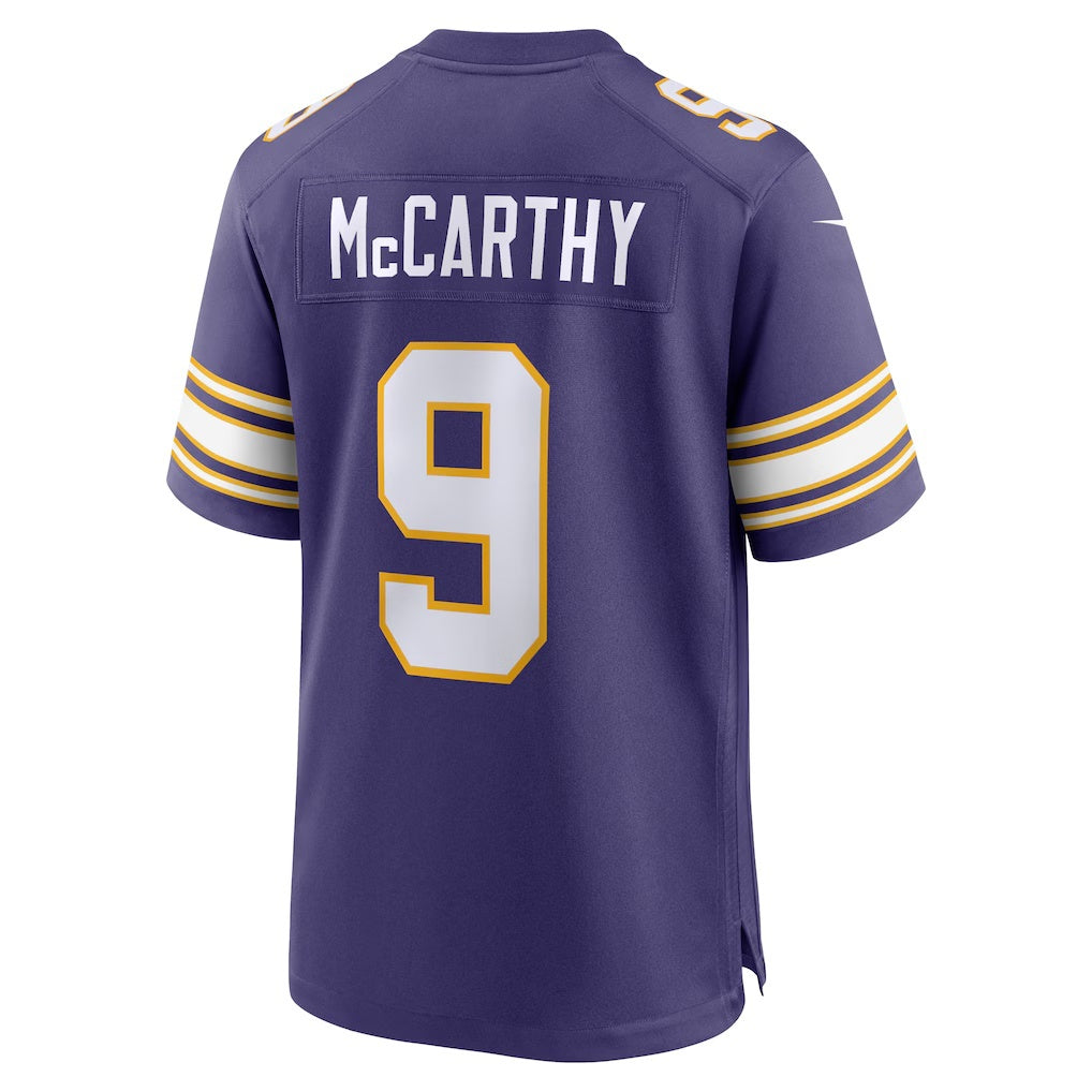American Football Jersey | MN.Vikings #9 J.J. McCarthy Purple 2nd Alternate Player Game Jersey - image 1