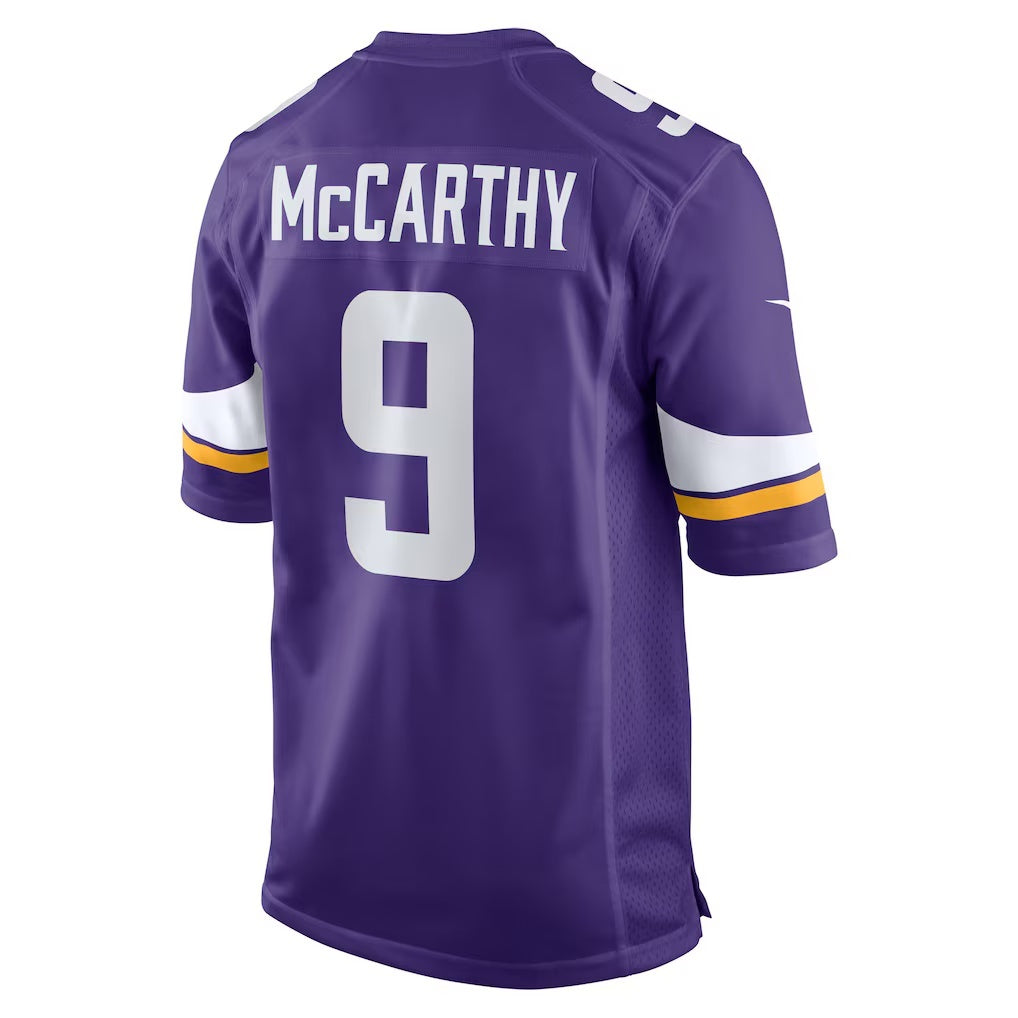 American Football Jersey | MN.Vikings #9 J.J. McCarthy Purple Player Game Jersey - image 1