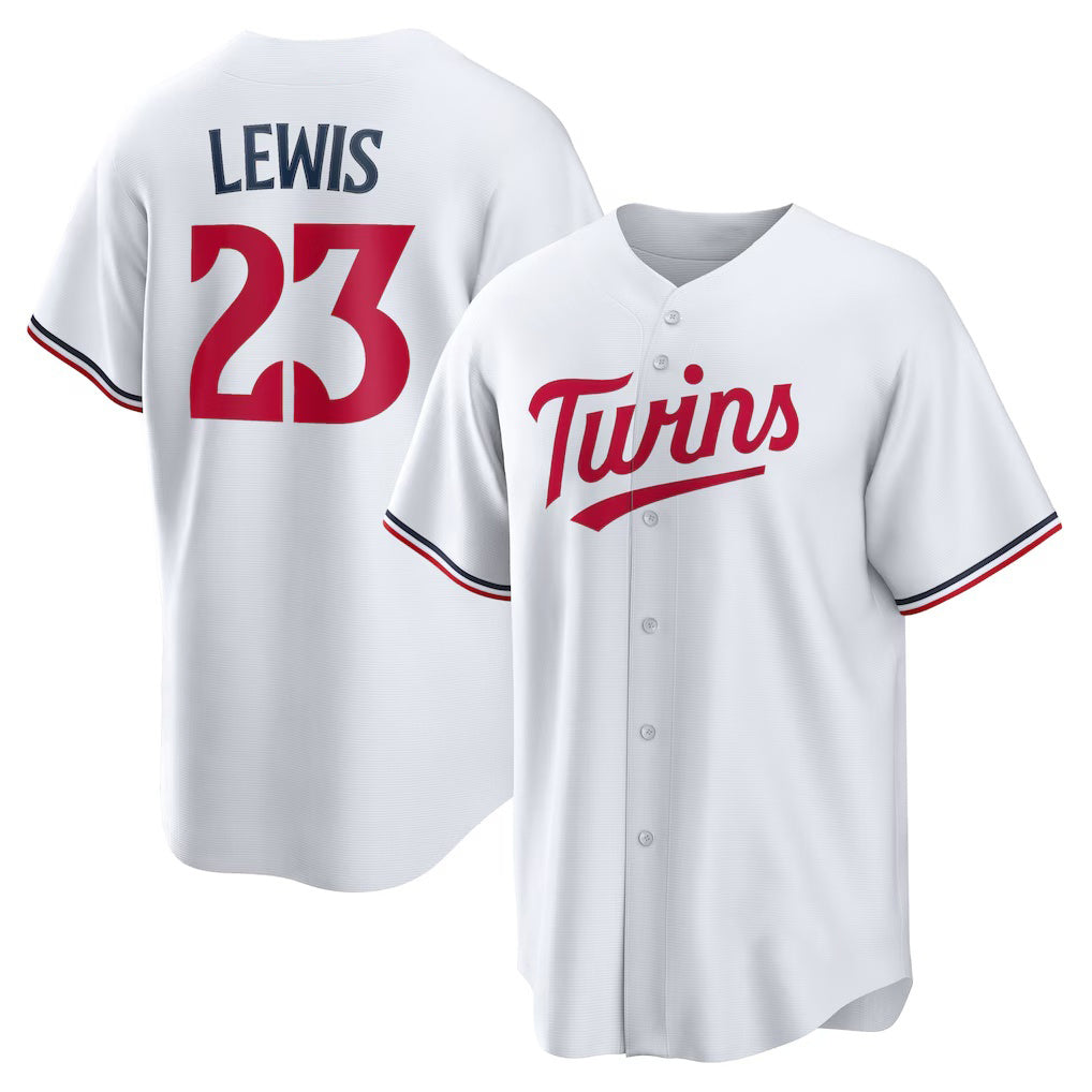 Baseball Jersey | Minnesota Twins #23 Royce Lewis White Replica Player - image 1