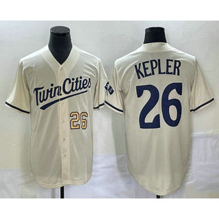 Baseball Jersey | Minnesota Twins #26 Max Kepler Number Cream 2022 City Connect Stitched - image 1