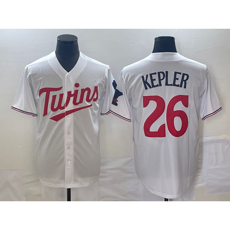 Baseball Jersey | Minnesota Twins #26 Max Kepler White Red Stitched Cool - image 1