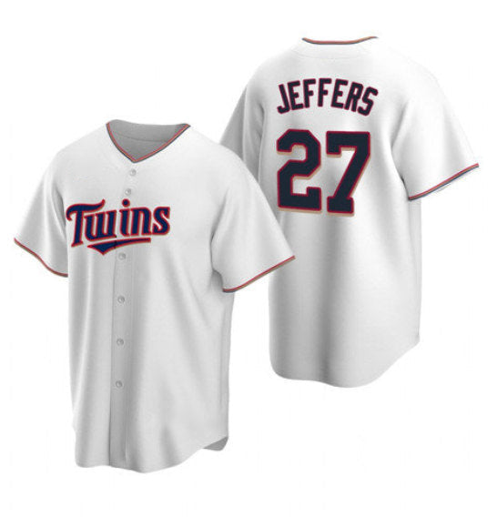 Baseball Jersey | Minnesota Twins #27 Ryan Jeffers White Stitched - image 1