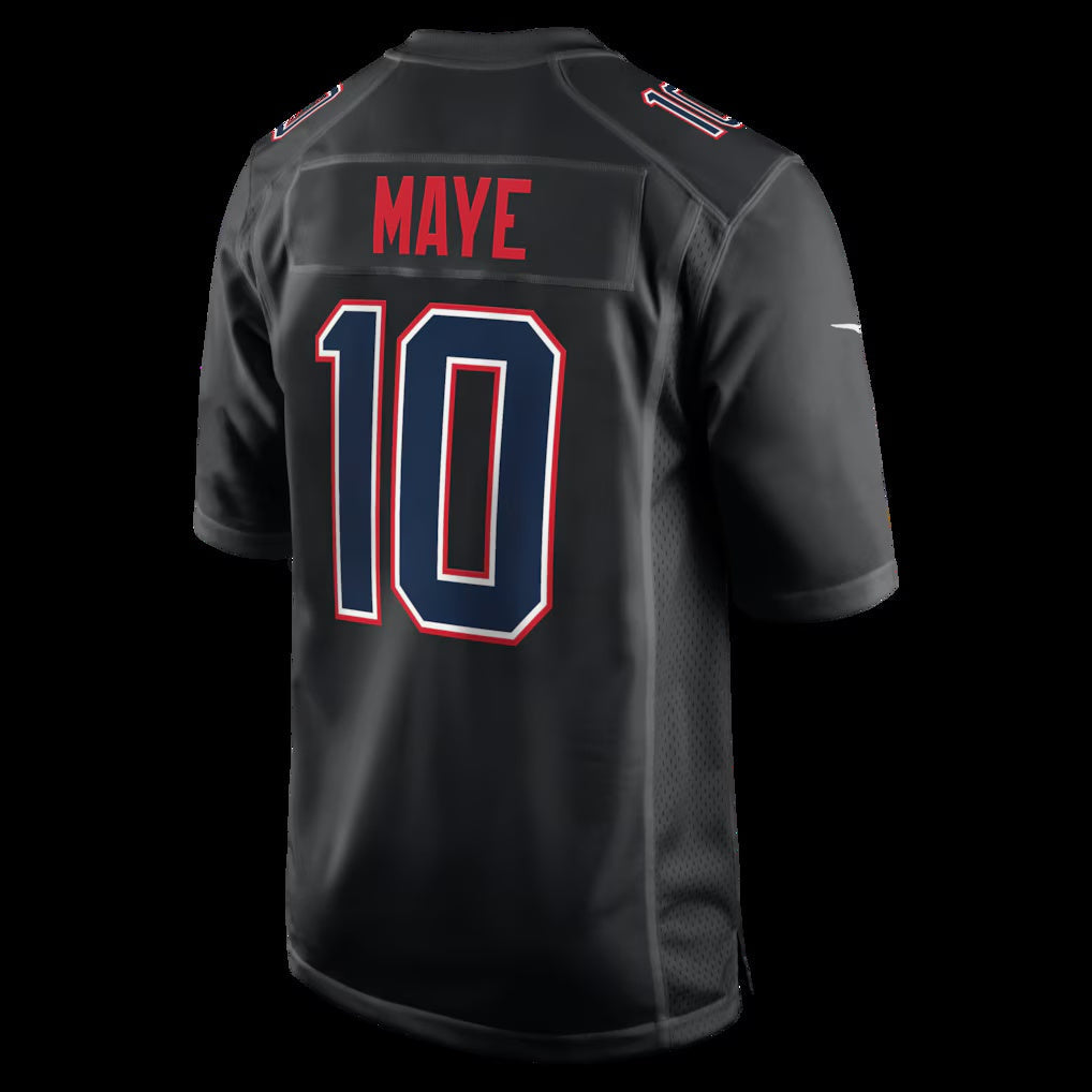 American Football Jersey | NE.Patriots #10 Drake Maye Carbon Black Game - image 1