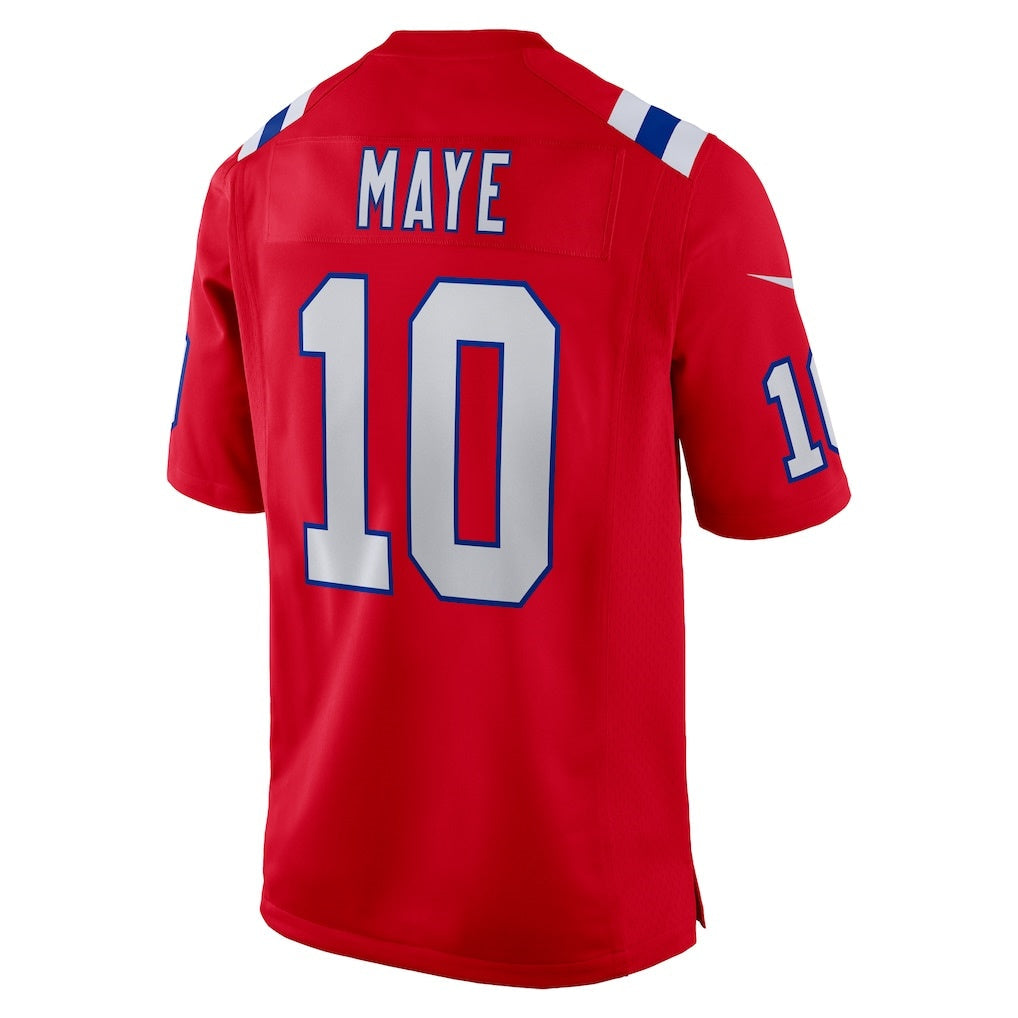 American Football Jersey | NE.Patriots #10 Drake Maye Red Player Game - image 1