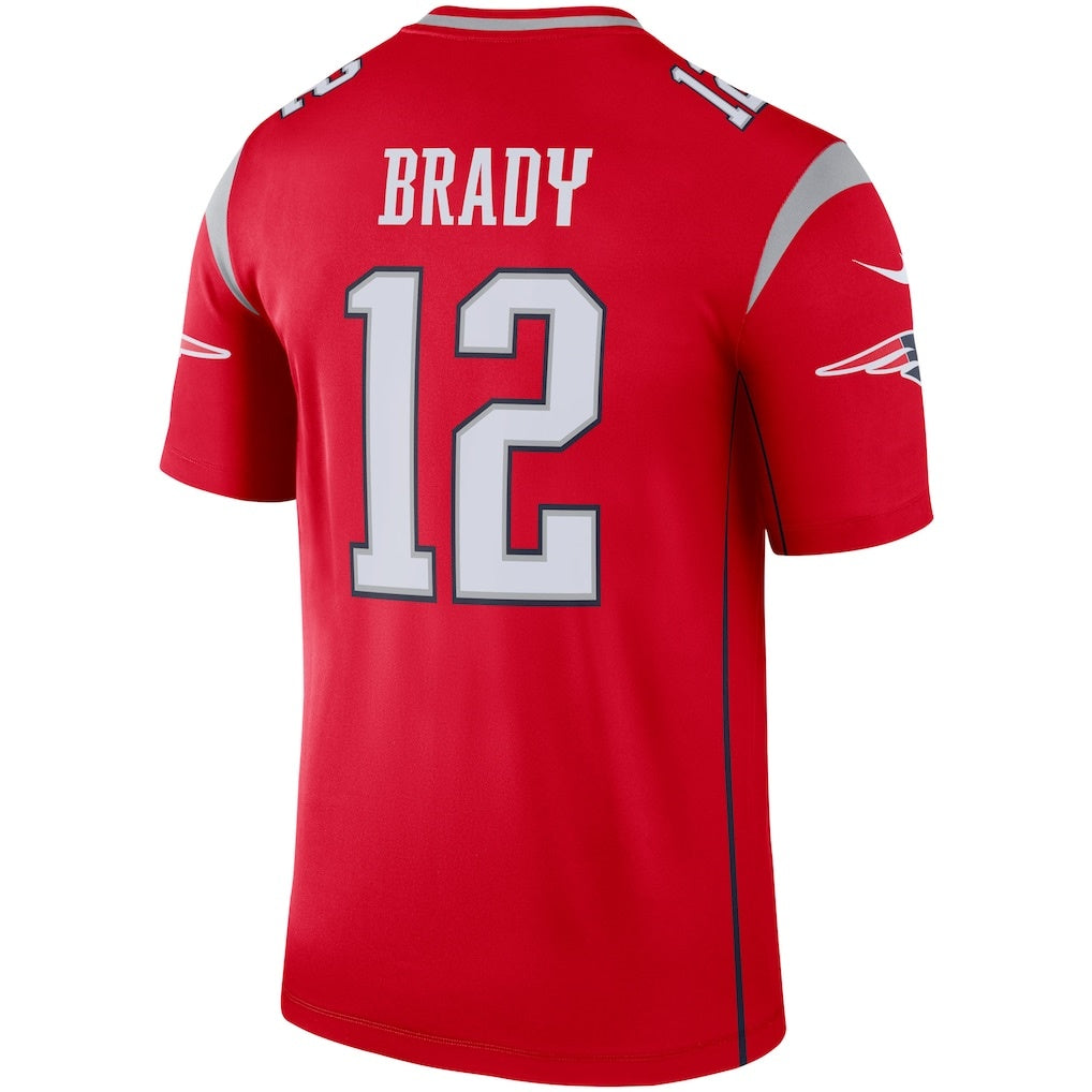 American Football Jersey | NE.Patriots #12 Tom Brady Red Inverted Legend - image 1