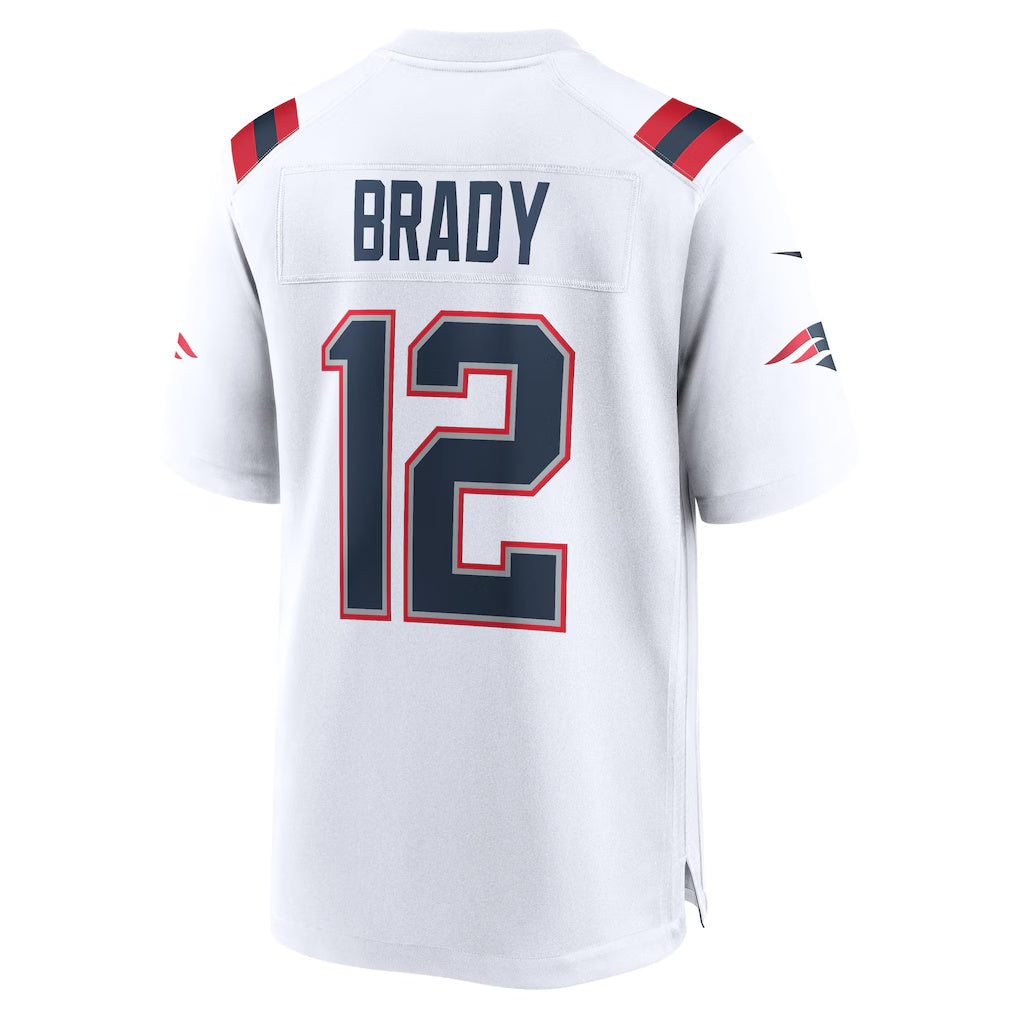 American Football Jersey | NE.Patriots #12 Tom Brady White Retired Game - image 1