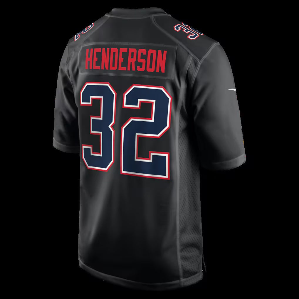 American Football Jersey | NE.Patriots #32 TreVeyon Henderson Black Fashion Game - image 1