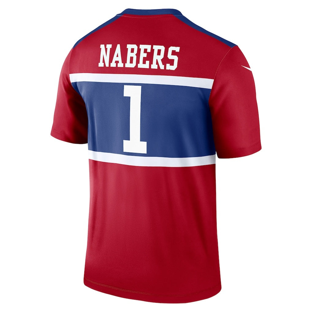 American Football Jersey | NY.Giants #1 Malik Nabers Olive 2025 Salute to Service Limited - image 1