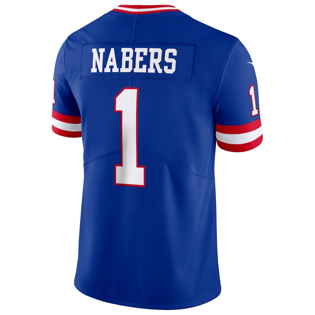 American Football Jersey | NY.Giants #1 Malik Nabers Royal Alternate 2 Legacy Limited - image 1