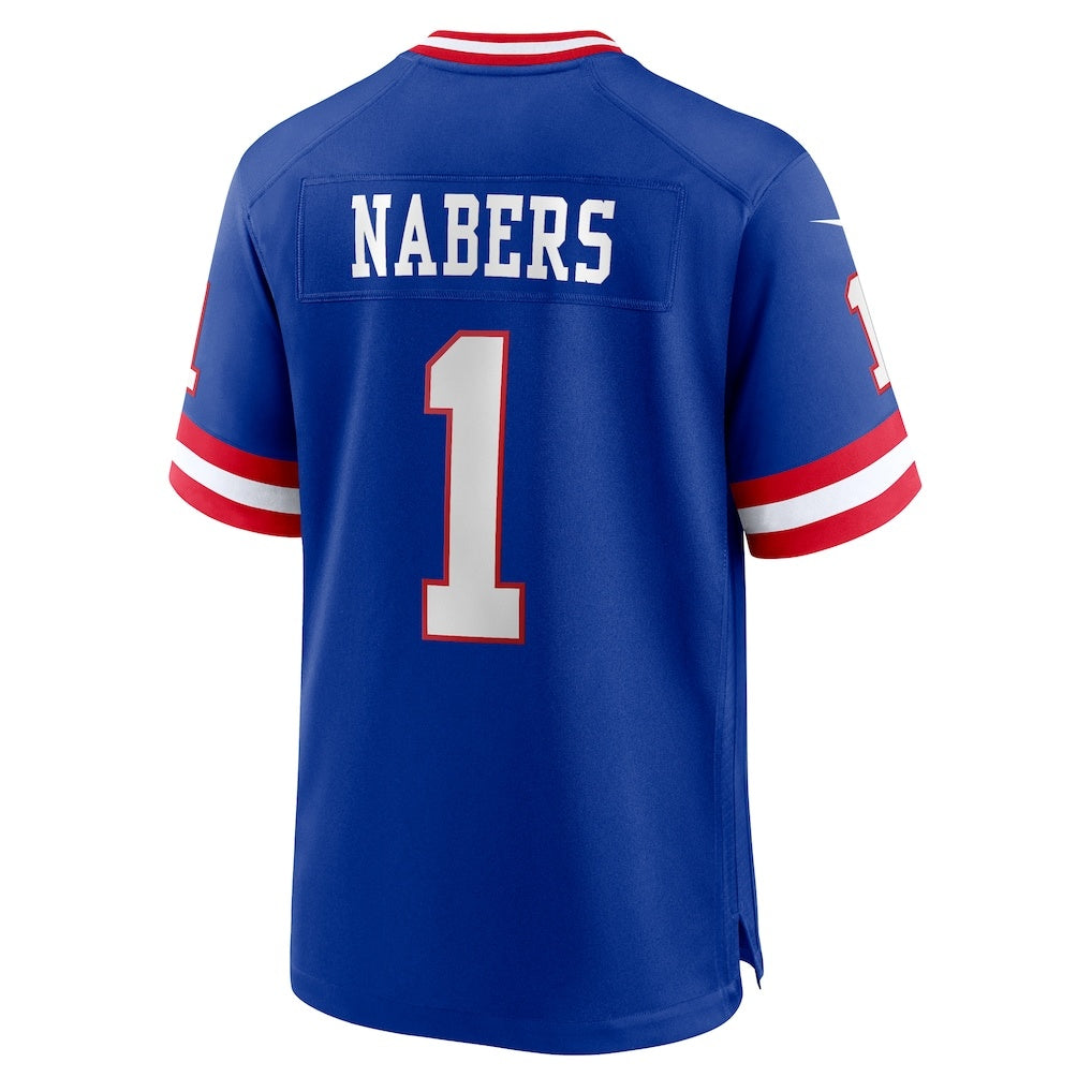 American Football Jersey | NY.Giants #1 Malik Nabers Royal Game Player - image 1