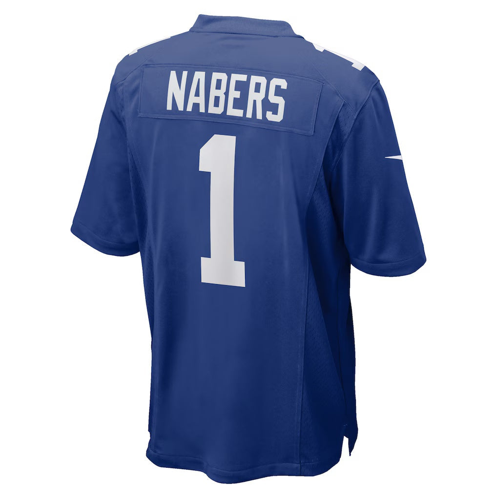 American Football Jersey | NY.Giants #1 Malik Nabers Royal Player Game - image 1