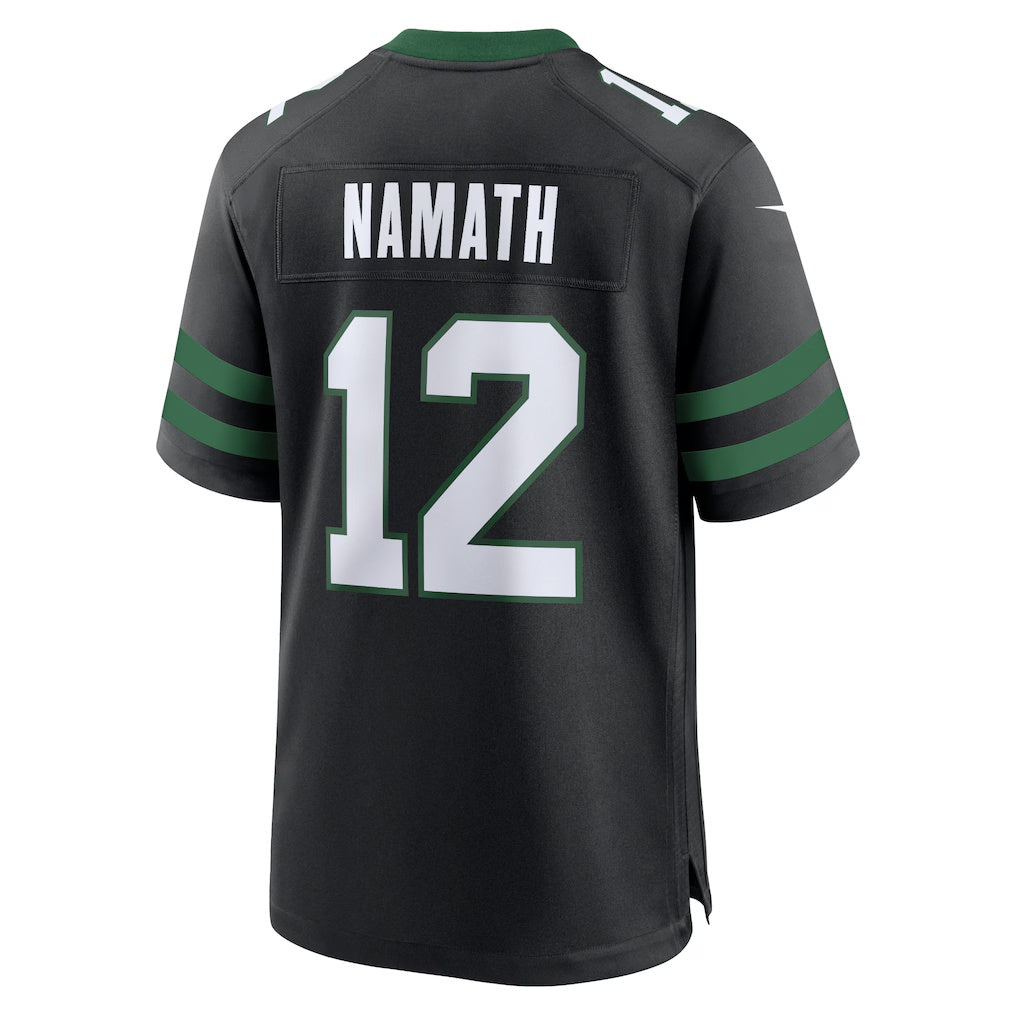 American Football Jersey | NY.Jets #12 Joe Namath Legacy Black Alternate Retired Player Game - image 1
