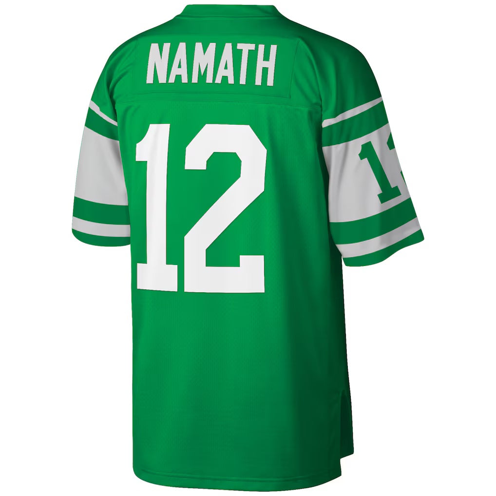 American Football Jersey | NY.Jets #12 Joe Namath Green Big & Tall Retired Player Replica - image 1