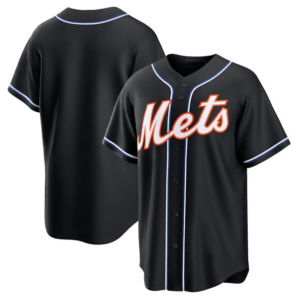 Baseball Jersey | New York Mets Blank 2026 Black Out Stitched - image 1
