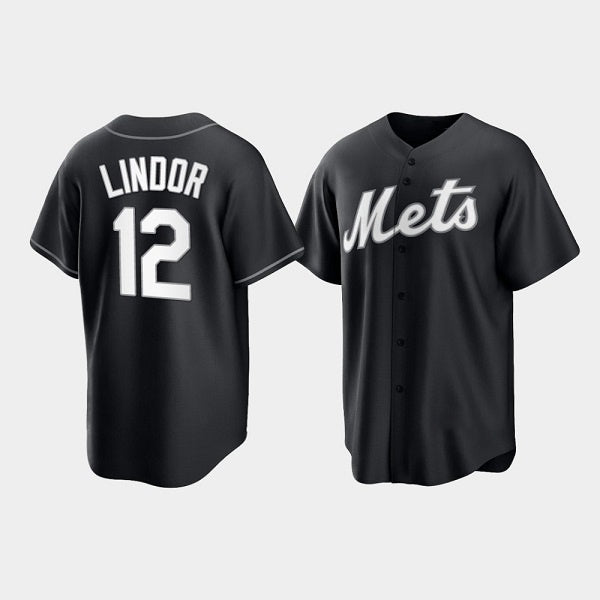 Baseball Jersey | New York Mets #12 Francisco Lindor Black Stitched - image 1