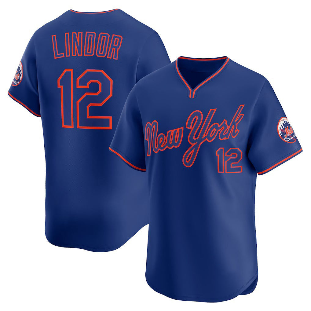 Baseball Jersey | New York Mets #12 Francisco Lindor Royal Alternate Limited Player - image 1