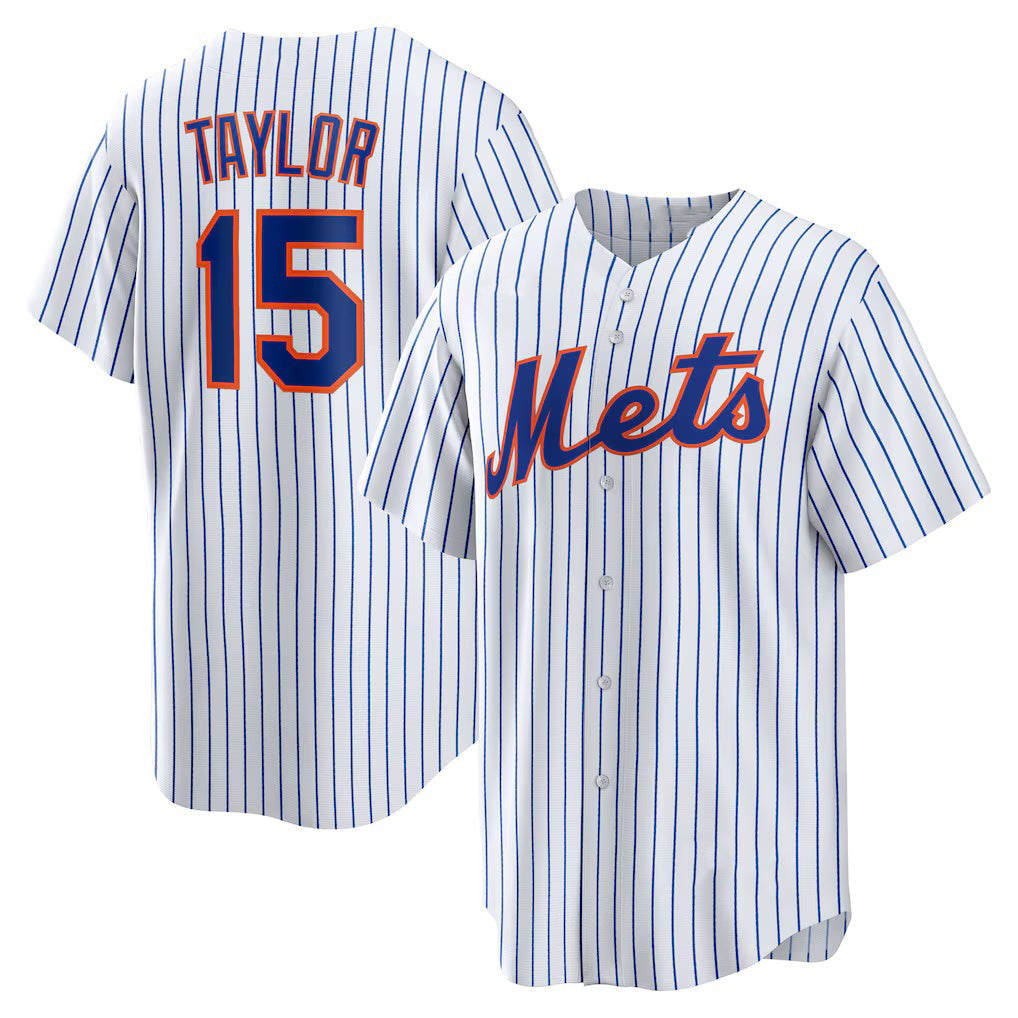 Baseball Jersey | New York Mets #15 Tyrone Taylor White Home Replica - image 1