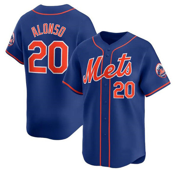 Baseball Jersey | New York Mets #20 Pete Alonso Royal 2024 Alternate Limited Stitched - image 1
