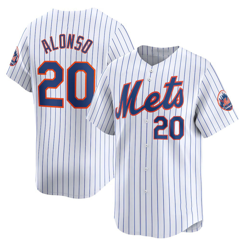 Baseball Jersey | New York Mets #20 Pete Alonso White Home Limited Player - image 1