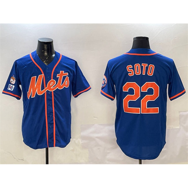 Baseball Jersey | New York Mets #22 Juan Soto Royal 2025 Spring Training Alternate Limited Stitched - image 1