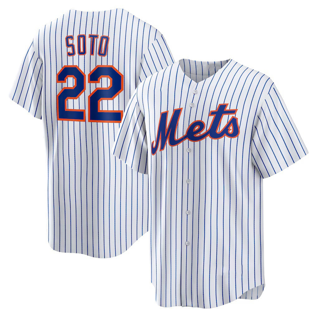 Baseball Jersey | New York Mets #22 Juan Soto White Home Replica Player - image 1