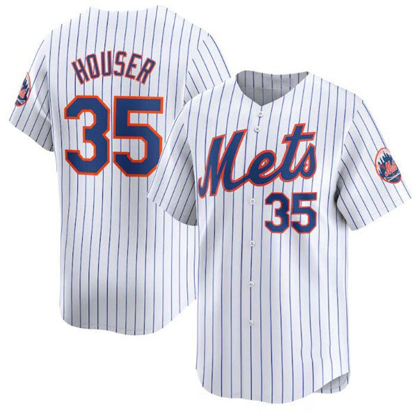 Baseball Jersey | New York Mets #35 Adrian Houser White 2024 Home Limited Stitched - image 1