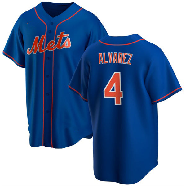 Baseball Jersey | New York Mets #4 Francisco álvarez Royal Stitched - image 1