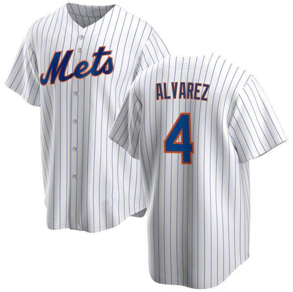 Baseball Jersey | New York Mets #4 Francisco álvarez White Stitched - image 1