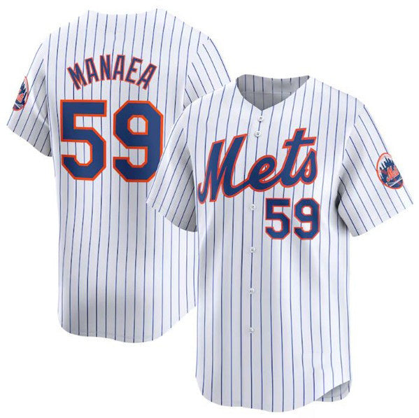 Baseball Jersey | New York Mets #59 Sean Manaea White 2024 Home Limited Stitched - image 1