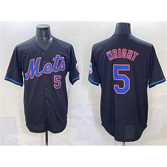 Baseball Jersey | New York Mets #5 David Wright Black Limited Stitched - image 1