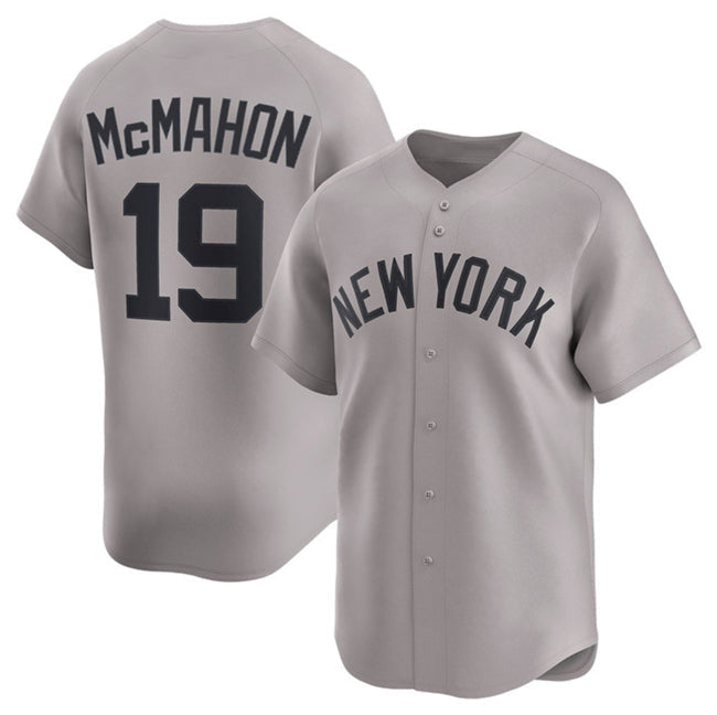 Baseball Jersey | New York Yankees #19 Ryan McMahon Grey 2025 Limited Stitched - image 1