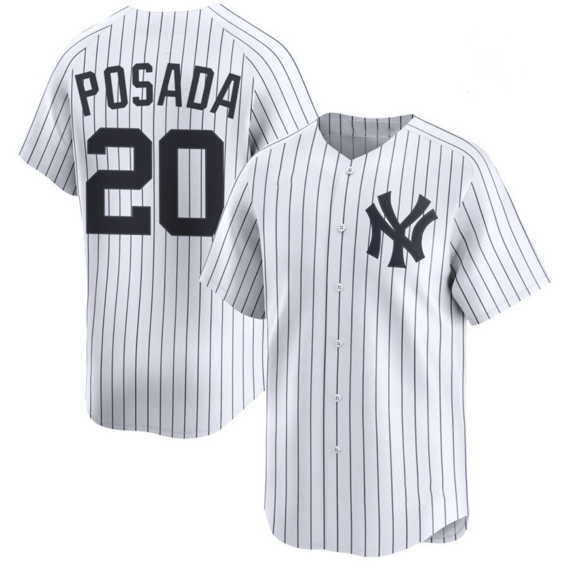 Baseball Jersey | New York Yankees #20 Jorge Posada White Stitched - image 1