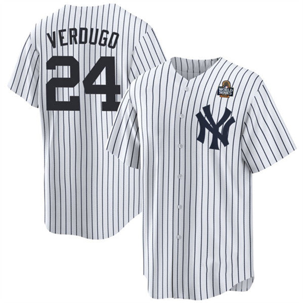 Baseball Jersey | New York Yankees #24 Alex Verdugo White 2024 World Series Stitched - image 1