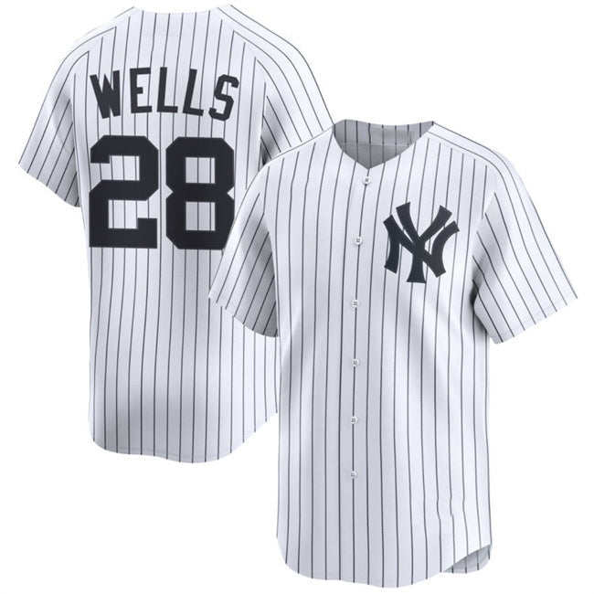 Baseball Jersey | New York Yankees #28 Austin Wells White 2025 Home Limited Stitched - image 1