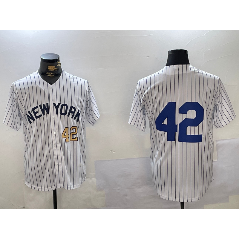 Baseball Jersey | New York Yankees #42 Jackie Robinson White Stitched - image 1