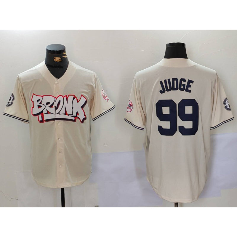 Baseball Jersey | New York Yankees #99 Aaron Judge Cream Limited Stitched - image 1
