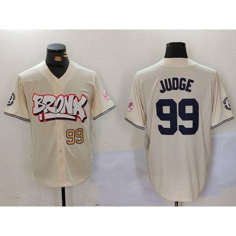Baseball Jersey | New York Yankees #99 Aaron Judge Cream Limited Stitched - image 1