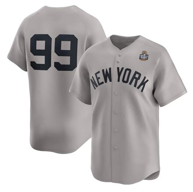 Baseball Jersey | New York Yankees #99 Aaron Judge Gray 2024 World Series Limited Stitched - image 1