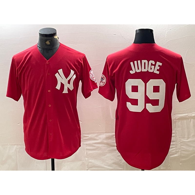 Baseball Jersey | New York Yankees #99 Aaron Judge Red Fashion Cool - image 1