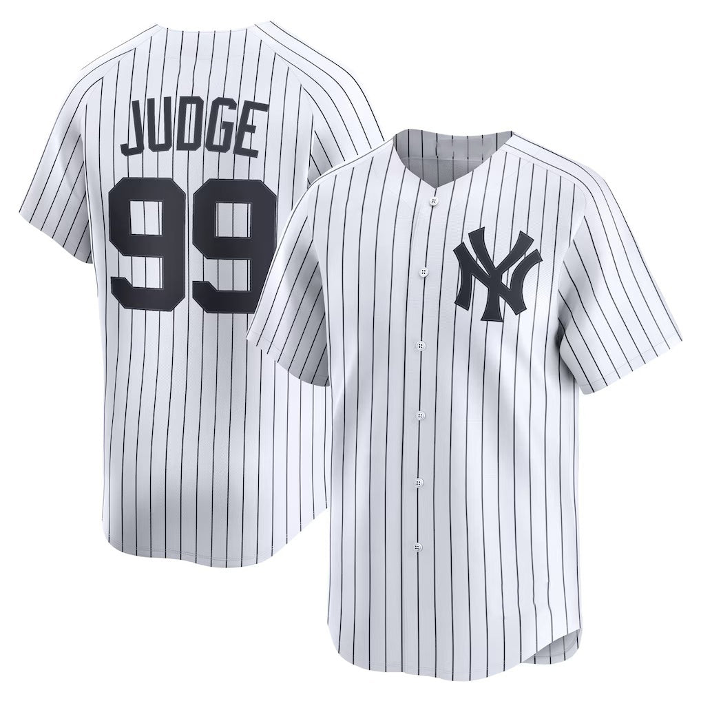 Baseball Jersey | New York Yankees #99 Aaron Judge White Home Limited Player - image 1