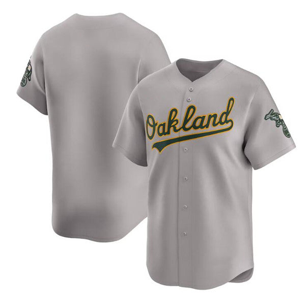 Baseball Jersey | Oakland Athletics Blank Gray Away Limited Stitched - image 1