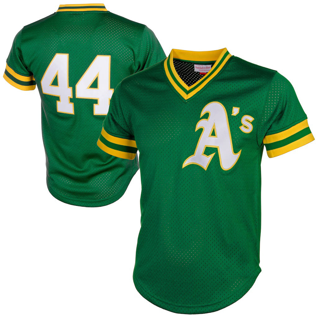 Baseball Jersey | Oakland Athletics #44 Reggie Jackson Green Batting Practice - image 1