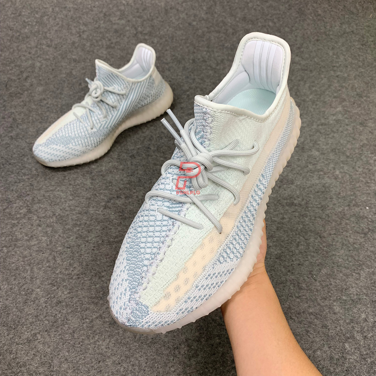 Yeezy Boost 350 V2 Sneakers 'Cloud White Non-Reflective' - product view 2